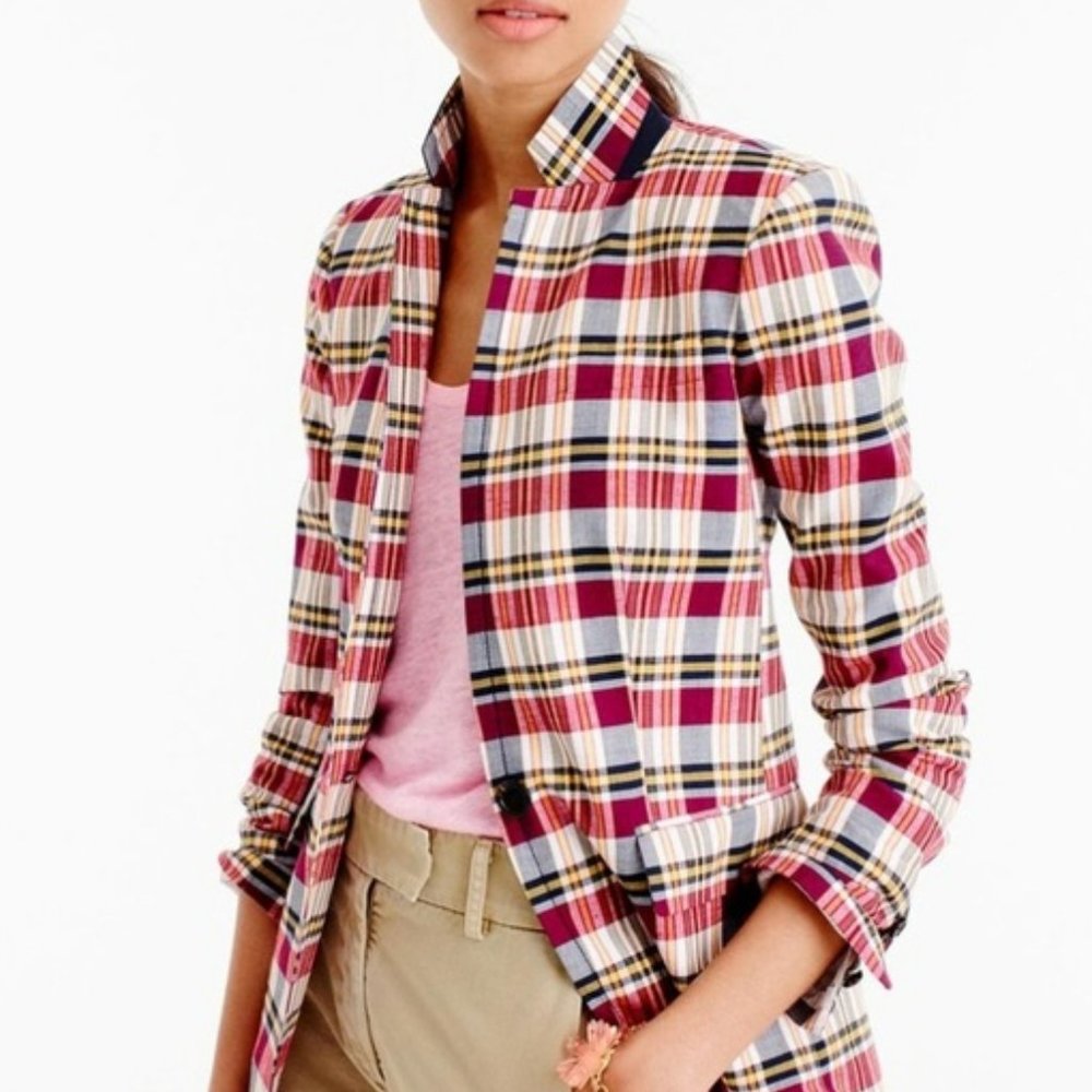 J. Crew Regent Blazer in Vintage Plaid